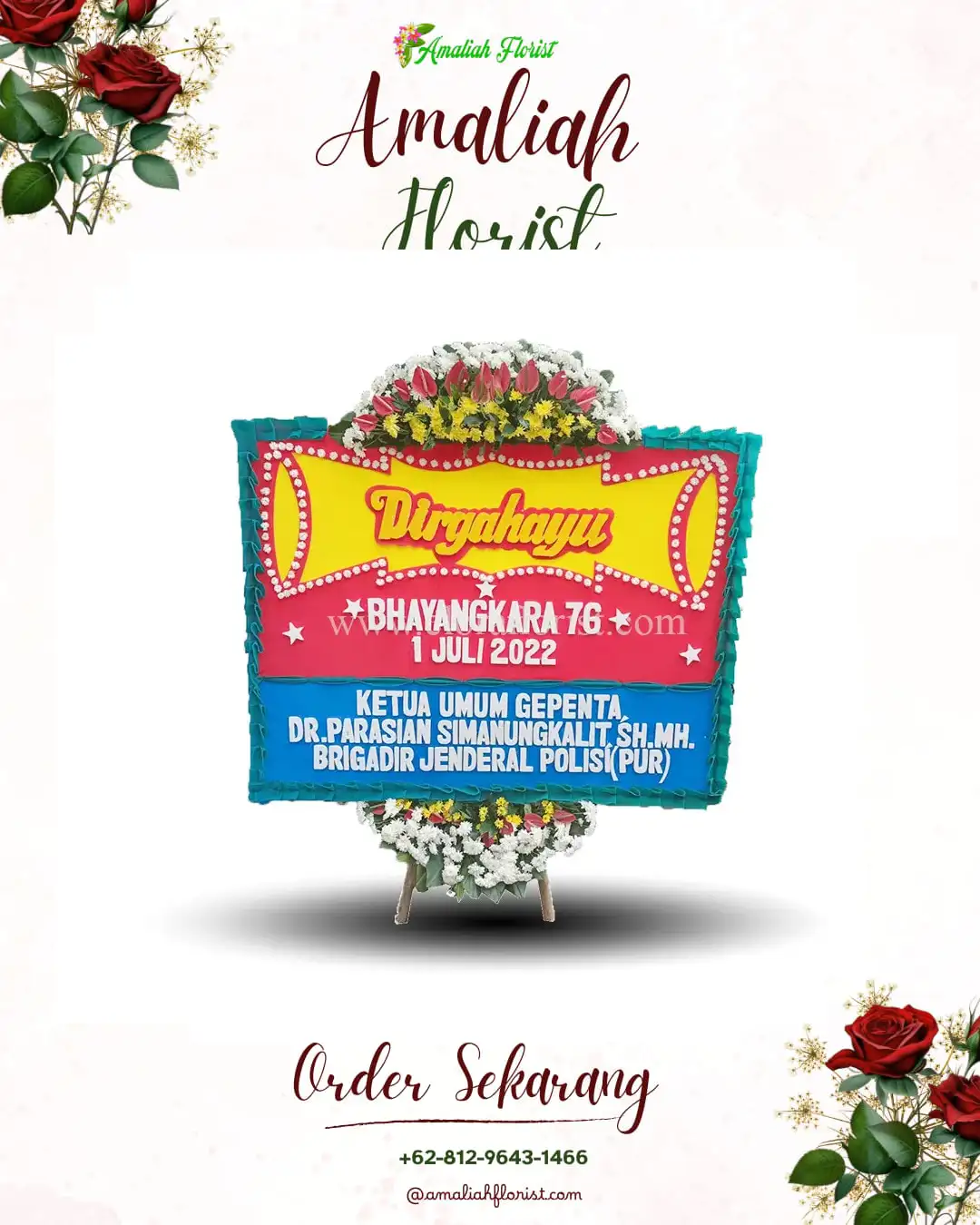 Papan Bunga HUT Ulang Tahun Ogan Komering Ulutimur